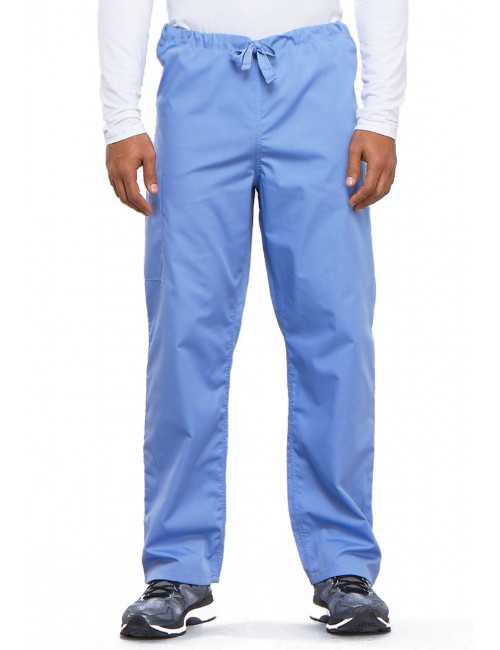 Pantalon médical cordon Unisexe, Cherokee Workwear Originals (4100) bleu ciel gauche
