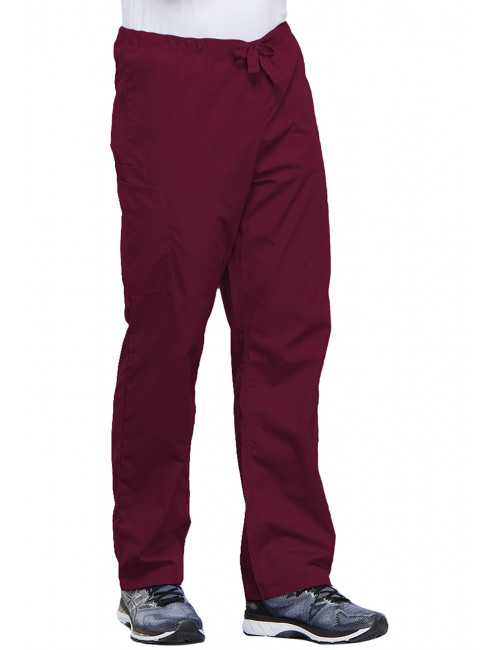 Pantalon médical cordon Unisexe, Cherokee Workwear Originals (4100) bordeaux gauche