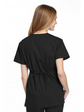 Blouse médicale Femme, 2 poches, Cherokee Workwear Originals (4801) noir dos