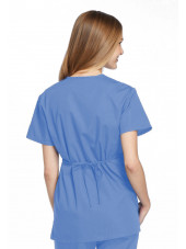 Blouse médicale Femme, 2 poches, Cherokee Workwear Originals (4801) bleu ciel dos