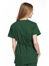 Blouse médicale Femme, 2 poches, Cherokee Workwear Originals (4801) vert chirurgien dos