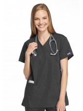 Blouse médicale Femme, 2 poches, Cherokee Workwear Originals (4801) gris anthracite face