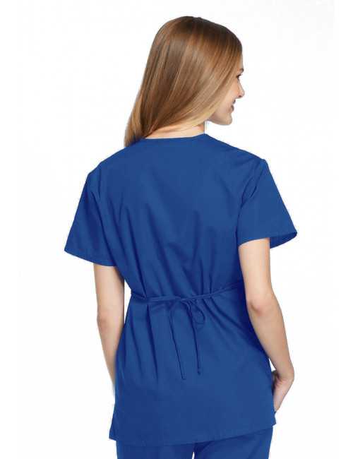 Blouse médicale Femme, 2 poches, Cherokee Workwear Originals (4801) bleu royal dos