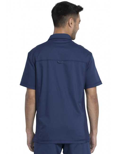Blouse médicale Homme Col polo, Cherokee, Collection "Revolution" (WW615) bleu marine dos