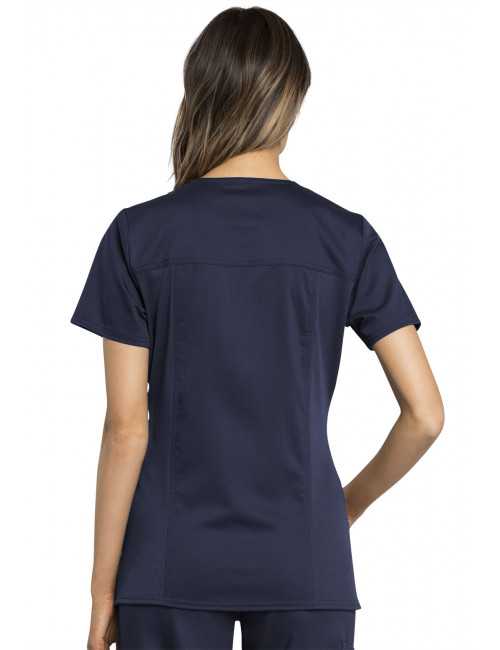 Blouse médicale femme, Cherokee "Revolution tech" (WW775AB) bleu marine dos