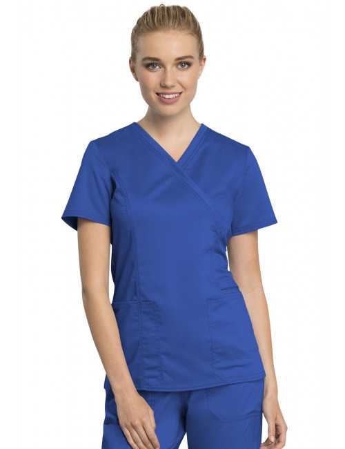 Blouse médicale femme, Cherokee "Revolution tech" (WW775AB) bleu royal face