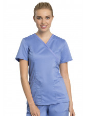 Blouse médicale Femme, Cherokee "Revolution tech" (WW775AB) bleu ciel face
