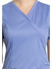 Blouse médicale Femme, Cherokee "Revolution tech" (WW775AB) bleu ciel détail