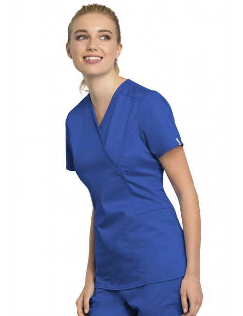 Blouse médicale Femme, Cherokee "Revolution tech" (WW775AB) bleu roya ldroite