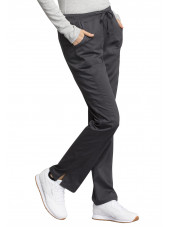 Pantalon médical Femme, Cherokee "Revolution tech" (WW235AB) gris anthracite droite