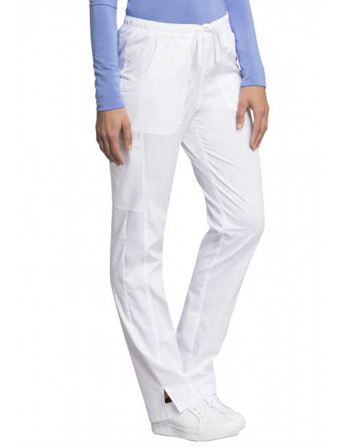 Pantalon médical Femme, Cherokee "Revolution tech" (WW235AB) blanc gauche
