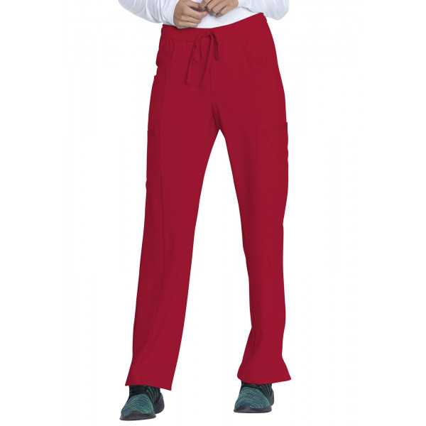 Pantalon Médical Femme, Dickies, "EDS Essentials" (DK010) - Fin de série rouge face