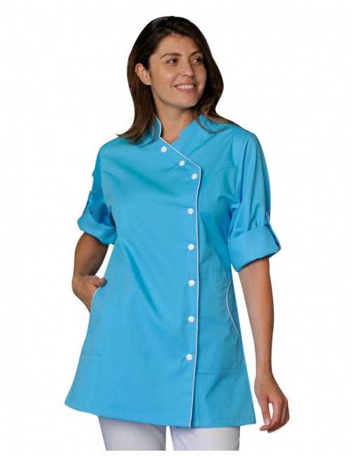 Women's work gown color Officer Odile collar, SNV (ODICC000)