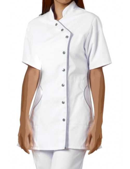 Women's work gown color Officer Odile collar, SNV (ODICC000)