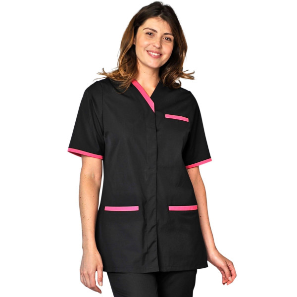 Blouse médicale Femme couleur Suzie, SNV (SUZIEMC01) noir Blouse médicale Femme couleur Suzie, SNV (SUZIEMC01) noir