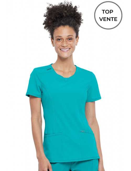 Blouse médicale antimicrobienne Femme Col rond, Cherokee, Collection "Infinity" (2624A)