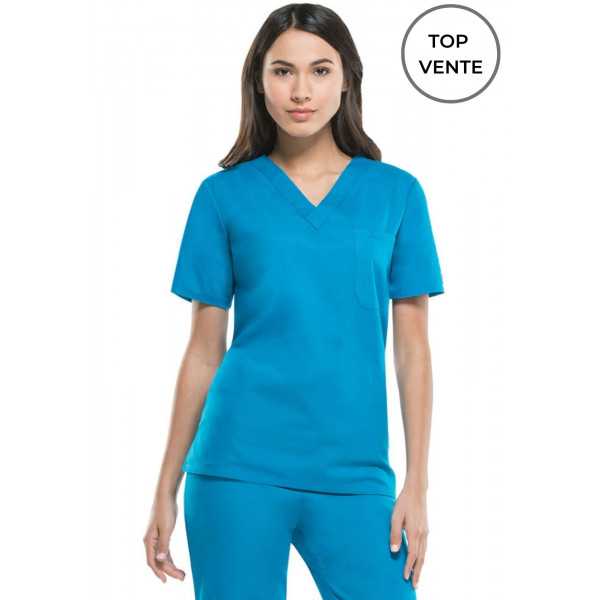 Bata médica para mujeres, Dickies, Bolsillo para el corazón, Colección "EDS Signature" (83706)