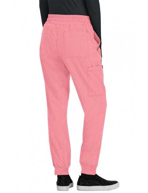 Pantalon médical Femme Koi "Gemma", collection Koi Basics (741) rose chiné dos