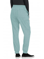 Pantalon médical Femme Koi "Gemma", collection Koi Basics (741) vert sauge dos