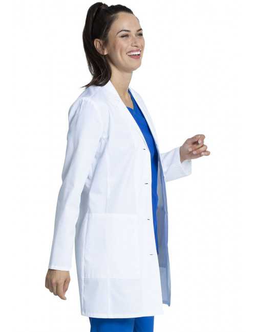 Blouse médicale Blanche Moyenne Femme, Cherokee, collection "Project Lab" (CKE452) gauche