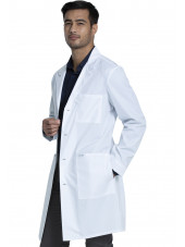 Blouse médicale Blanche Longue Homme, Cherokee, collection "Project Lab" (CKE460) gauche