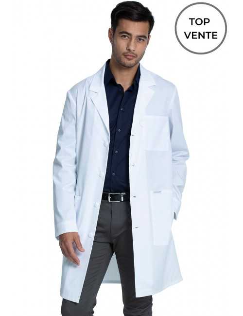 Blouse médicale Blanche Longue Homme, Cherokee, collection "Project Lab" (CKE460) top