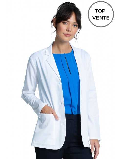 Blouse médicale Blanche Courte Femme, Cherokee, collection "Project Lab" (CKE451) top