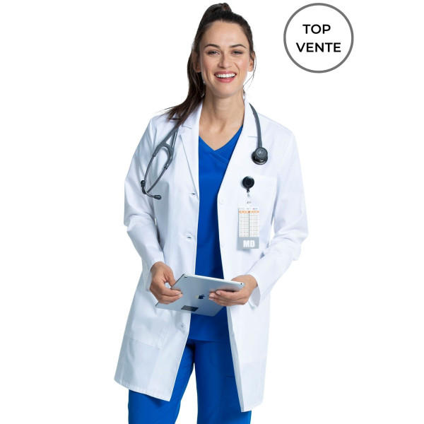 Blouse médicale Blanche Moyenne Femme, Cherokee, collection "Project Lab" (CKE452) top