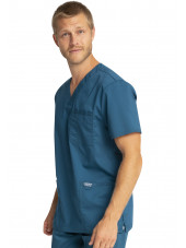 Bata médica de hombre, cuello de polo, Cherokee, colección "Revolución" (WWE670)