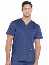 Bata médica de hombre, cuello de polo, Cherokee, colección "Revolución" (WWE670)