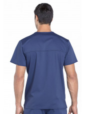 Bata médica de hombre, cuello de polo, Cherokee, colección "Revolución" (WWE670)