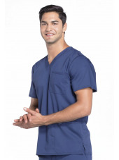 Bata médica de hombre, cuello de polo, Cherokee, colección "Revolución" (WWE670)