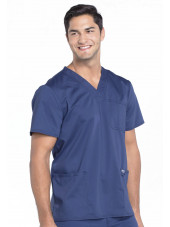 Bata médica de hombre, cuello de polo, Cherokee, colección "Revolución" (WWE670)