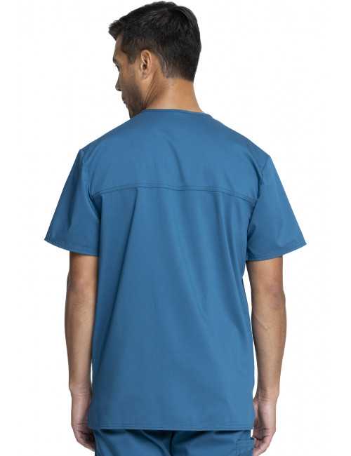 Bata médica de hombre, cuello de polo, Cherokee, colección "Revolución" (WWE670)