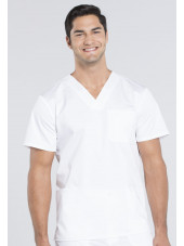 Bata médica de hombre, cuello de polo, Cherokee, colección "Revolución" (WWE670)