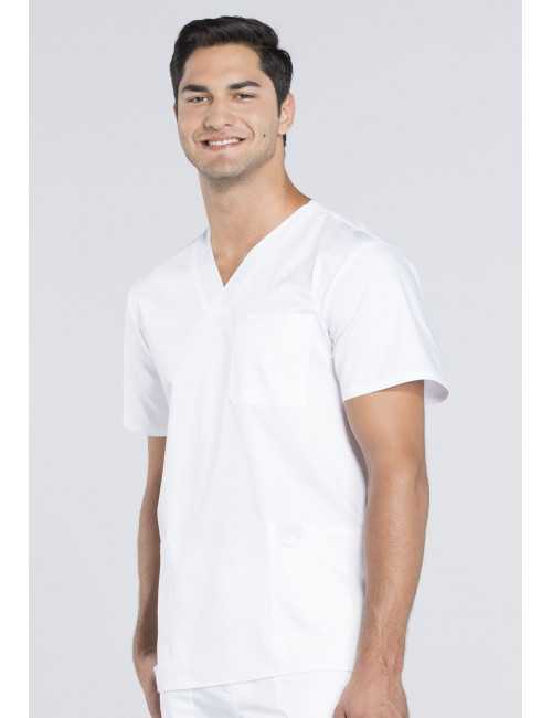 Bata médica de hombre, cuello de polo, Cherokee, colección "Revolución" (WWE670)
