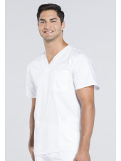 Bata médica de hombre, cuello de polo, Cherokee, colección "Revolución" (WWE670)