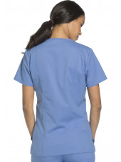 Blouse médicale Femme Col V, Cherokee, Collection "Revolution" (WWE620) bleu ciel dos