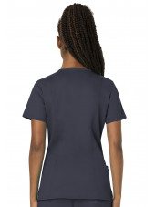 Bata médica de mujer, cuello de polo, Cherokee, colección "Revolución" (WWE620)