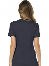 Blouse médicale Femme Cache Coeur, Cherokee, Collection "Revolution" (WWE610) gris anthracite dos
