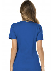 Bata médica de mujer, cuello de polo, Cherokee, colección "Revolución" (WWE610)