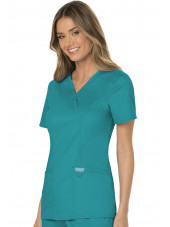 Women's Medical Scrub Polo Collar, Cherokee, "Revolution" Collection (WWE610)