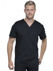 Bata médica de hombre, cuello de polo, Cherokee, colección "Revolución" (WWE603)