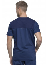 Blouse médicale Homme Col V, Cherokee, Collection "Revolution" (WWE603) bleu marine dos