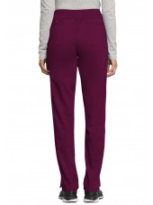 Pantalon médical Femme cordon, Cherokee, Collection "Revolution" (WWE105) bordeaux dos