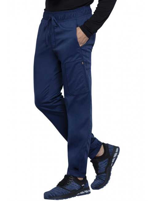 Pantalon médical Homme slim, Cherokee, Collection "Revolution" (WWE011) bleu marine droite