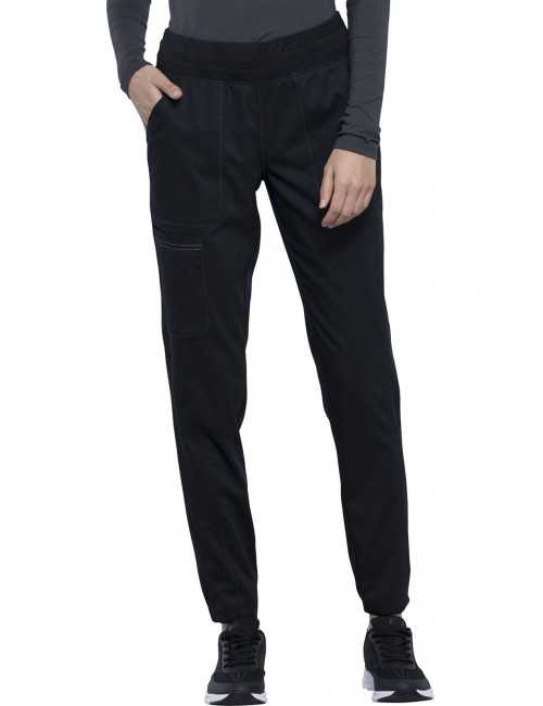 Pantalon médical Femme slim, Cherokee, Collection "Revolution" (WWE011) noir droite