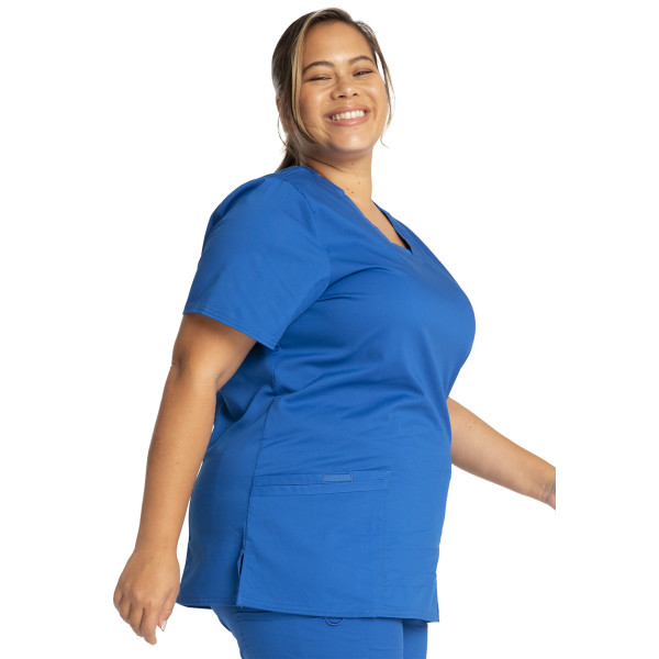 Bata médica de mujer, cuello de polo, Cherokee, colección "Revolución" (WWE620) Bata médica de mujer, cuello de polo, Cherokee, colección "Revolución" (WWE620)