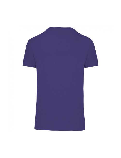 T-shirt coton BIO col rond unisexe KARIBAN (K3025) Violet de dos 