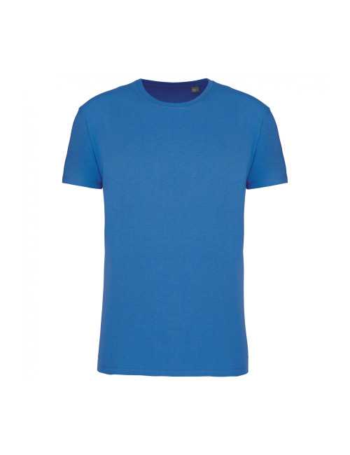 T-shirt coton BIO col rond unisexe KARIBAN (K3025) bleu royal de face